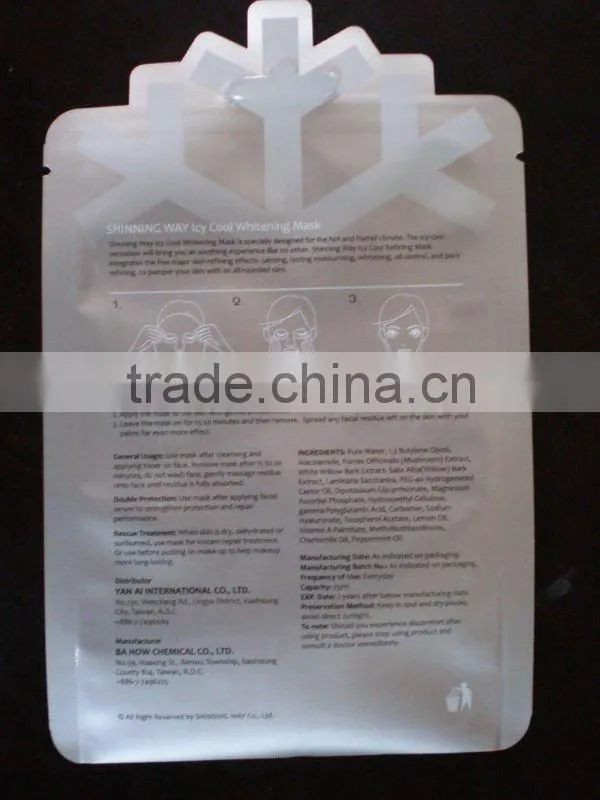 plastic irregular shaped packing bag