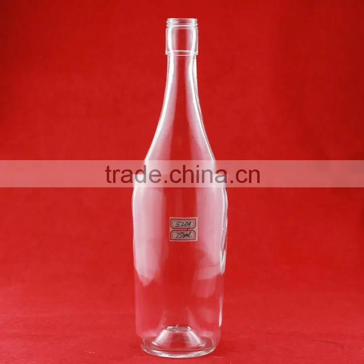 Bulk wholesale frosted alcohol bottles liquor 700ml bottle crok lovely shape bottles