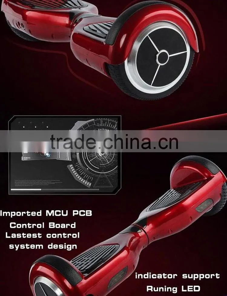 China 6.5 inch electric 2 wheel bluetooth hoverboard balance with Samsung battery