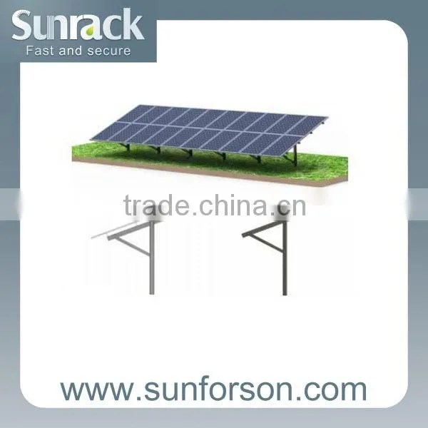 Solar ground Pile pv panel mount racks