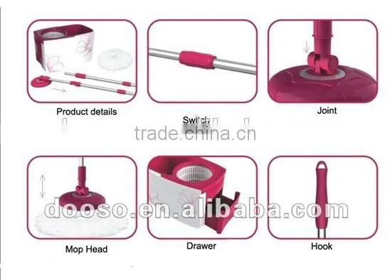 360 Degree Floor Cleaner easy mop magic rotating mop