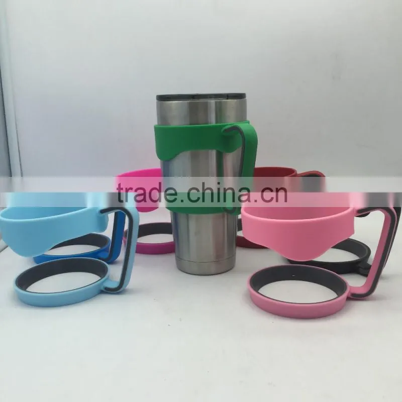 Plastic handle holder for 30oz stainless steel double wall tumbler vaccum plastic handle car cup holder