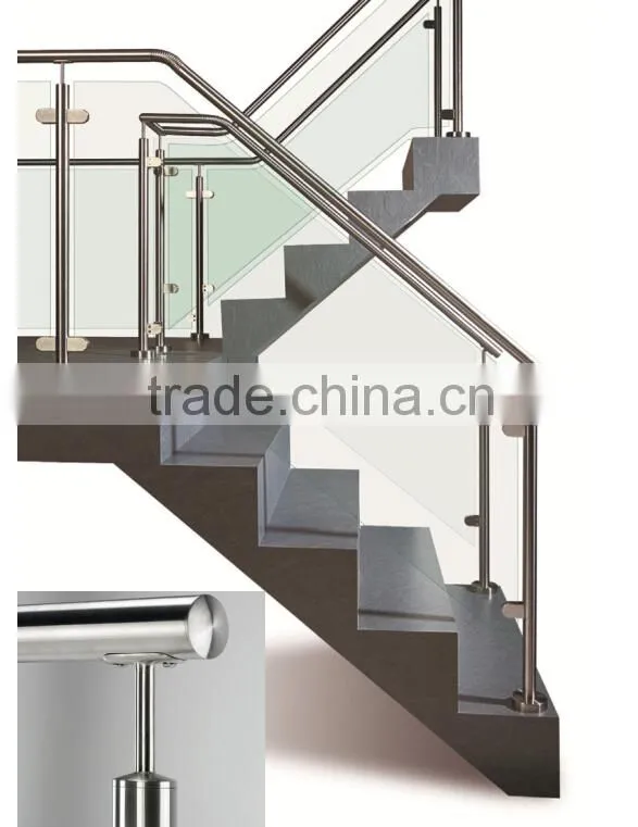 steel inox 304 models railings for balconies glass railing