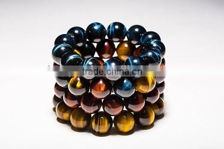 natural tiger eye rainbow bracelet for healing crystal crafts bracelet