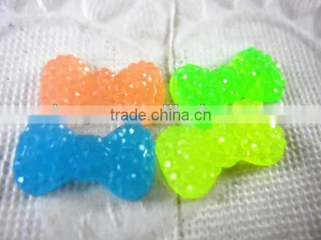 Shining Resin mini bow-Flat back resin craft(Cabochon)