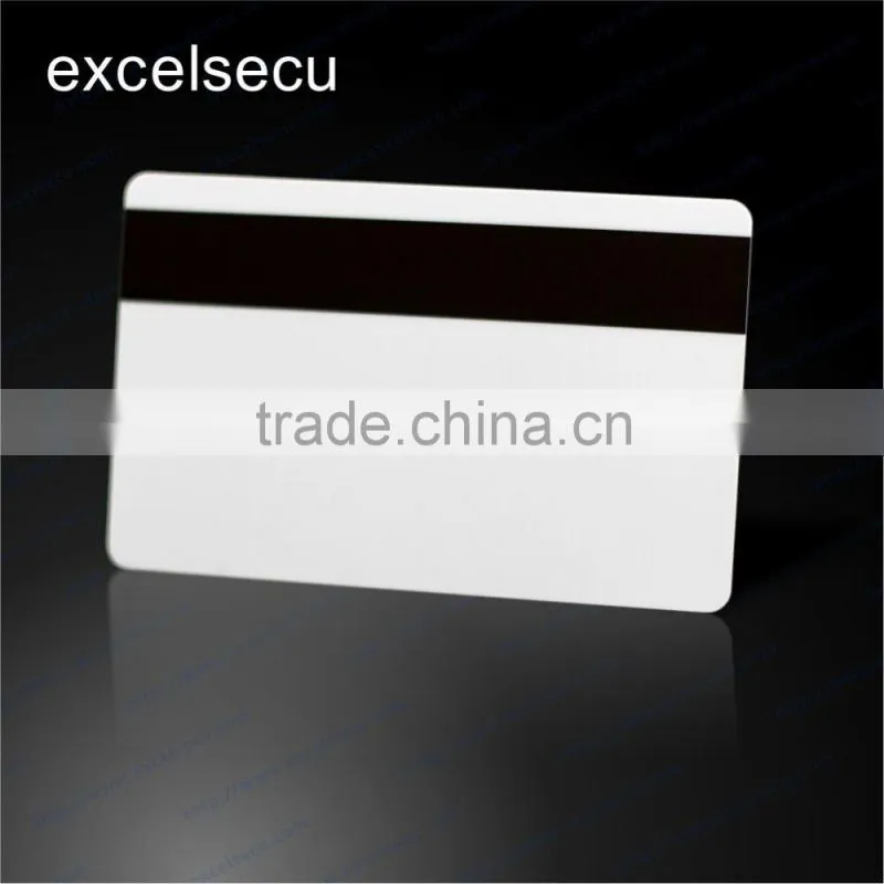 Blank contact ic card SLE442 chip with 2 Track Magnetic Stripe 8mm wide multipurpose card