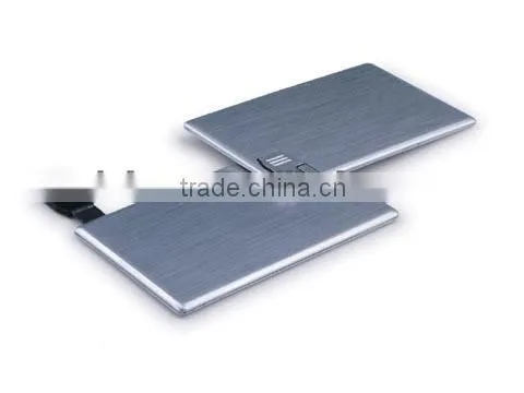 Luxury Brushed Aluminum Card USB Stick, USB Key, USB Disk, Flash Memory for Customised logo