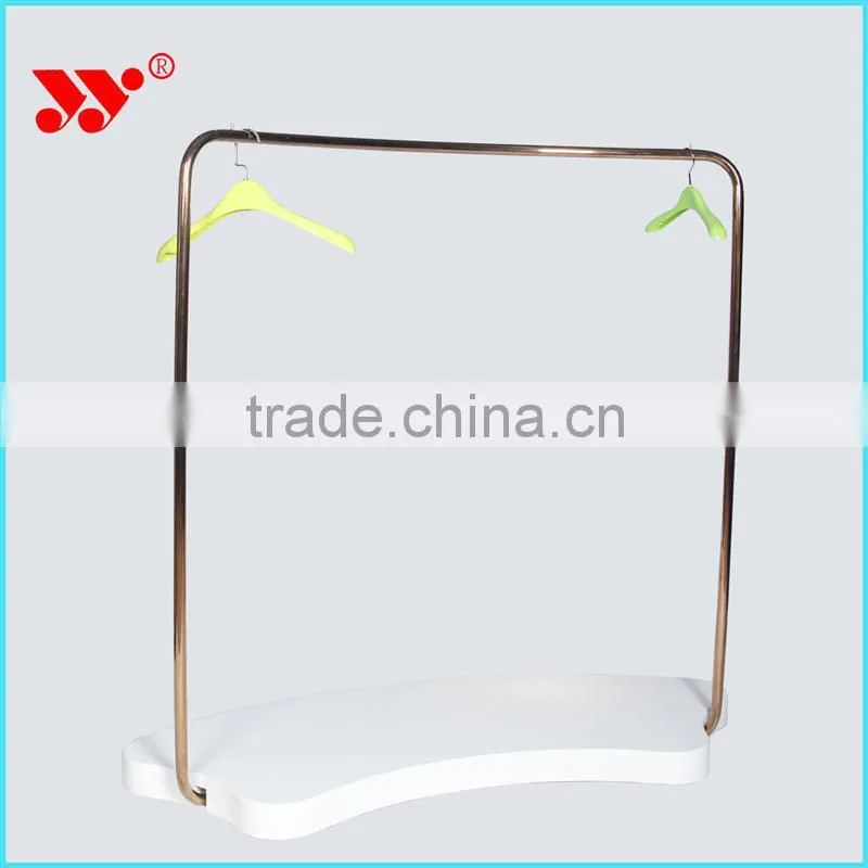 2015 new products copper plating slatwall shelf bracket/side display rack on the wall