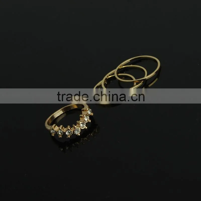 Dimand Thin Four Finger Ring Custom