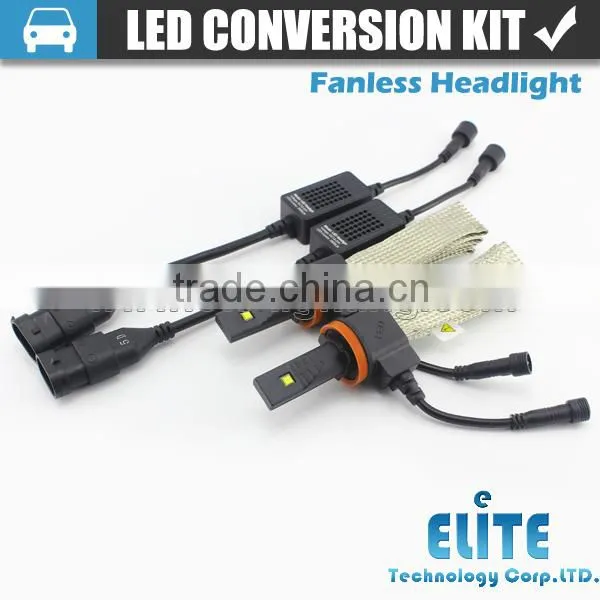 2015 newest led headlight type 6500k 2500LM H8 led auto headlights without fan