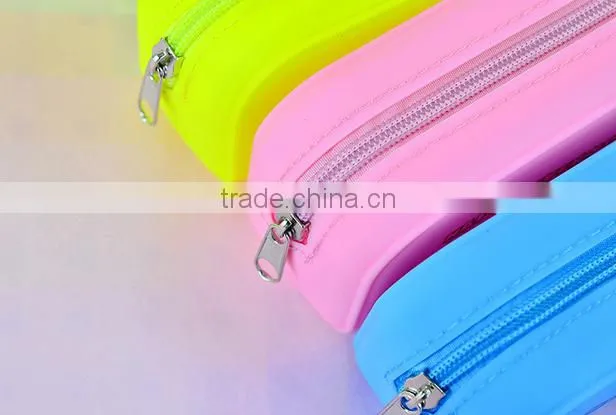 Customize silicone pencil bag ,wholesale pencil box,high capacity pencil case