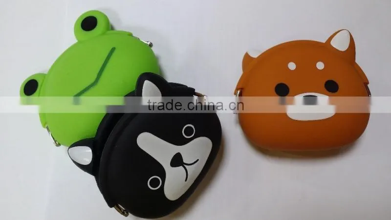 RoHS complied made in Taiwan Customized branded silicone pouch coin bags for daily use
