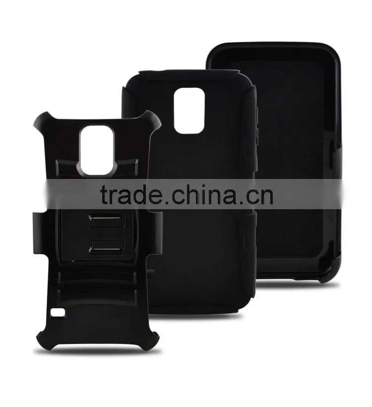 3 in 1 Robot Phone Case for Samsung Galaxy S5, PC+TPU+Film Cover Case for Samsung galaxy S5, S6