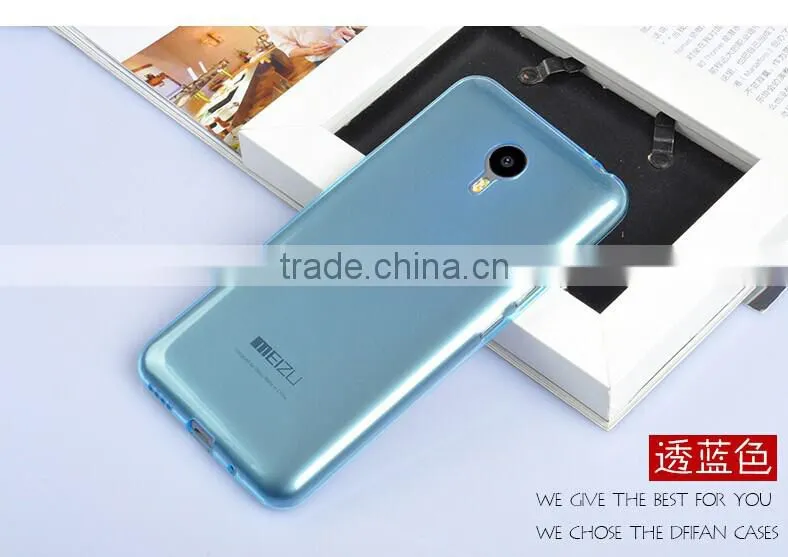 New arrival soft colorful silicone tpu case cover for meizu m2 note