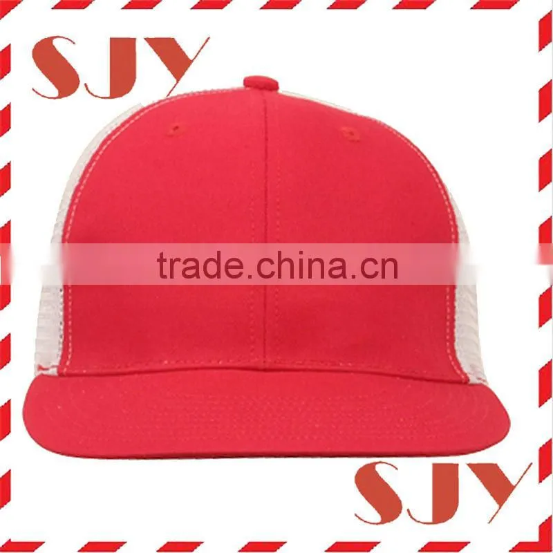 High quality custom flat brim mesh trucker wholesale caps