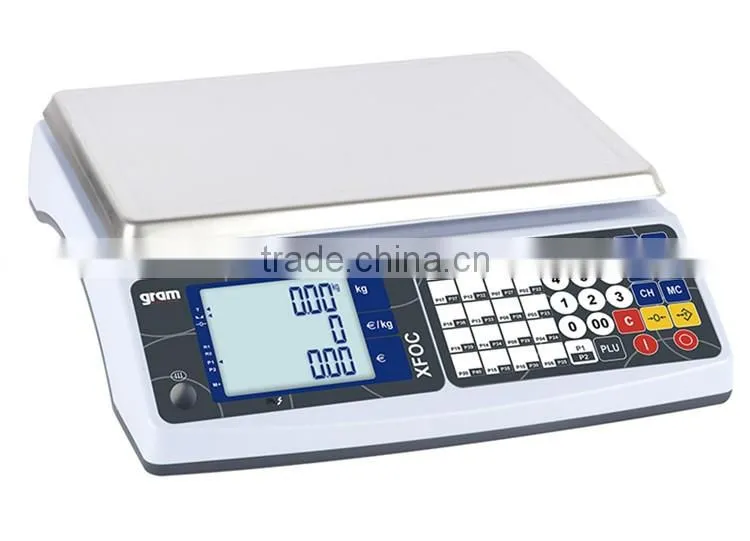 XFOC Series Price Computing 30kg Rechargeable Weighing Scale with OIML Certificate