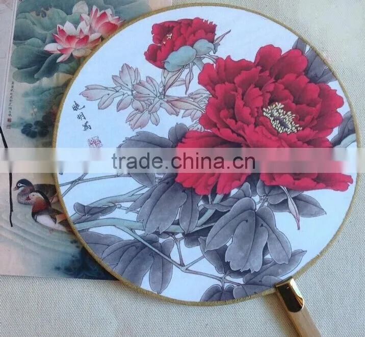 2015 New Hioliday Sale Event Party Supplies Paper Hand Fan Wedding Decoration