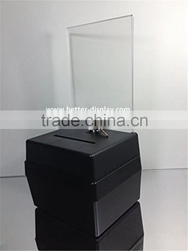 wholesale acrylic coin donation boxes
