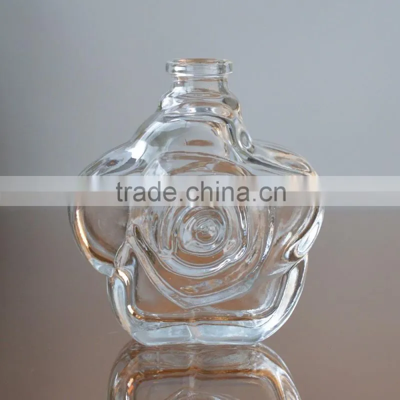 Flower shape 2oz fragrance oil bottle