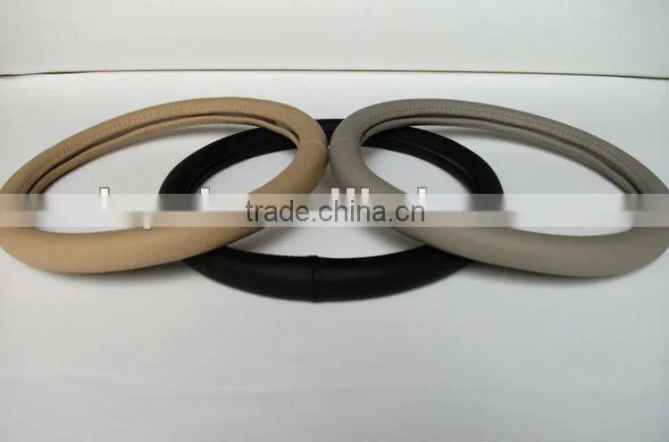 top class cow hide cool steering wheel cover without any printing