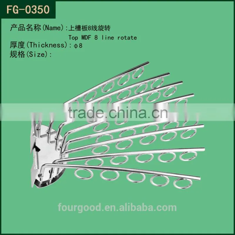 metal slat wall display hook with prong