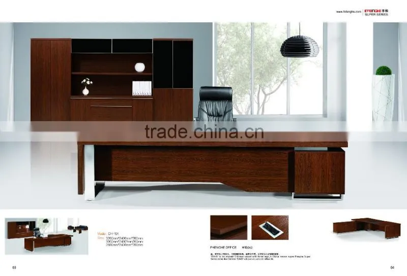 Modern design office furniture wooden office table for luxury boss table