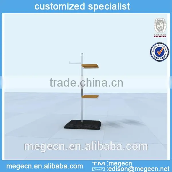 window display wooden clothes hanger rack