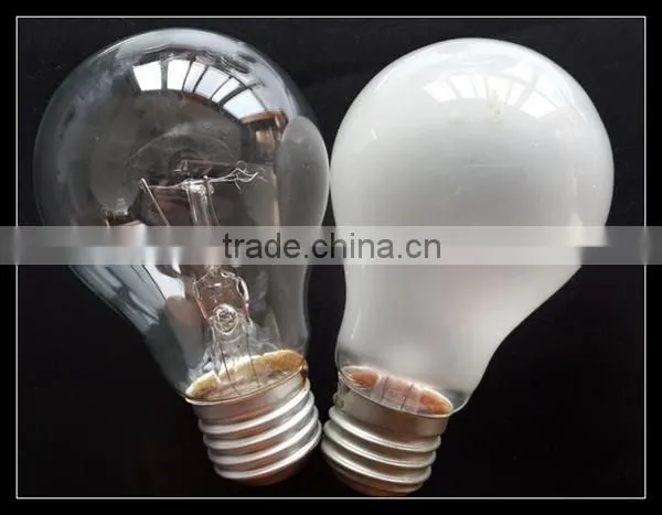 E27 B22 40W 60W 75W 100W incandescent clear bulbs