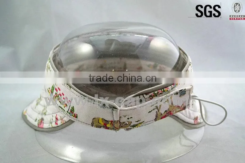 Cotton twill washed visor cap