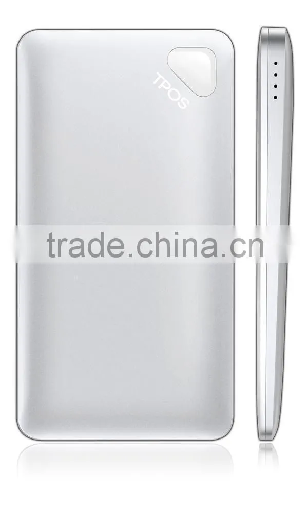 Portable TPOS Ultra thin 5000mAh Mobile Power Bank