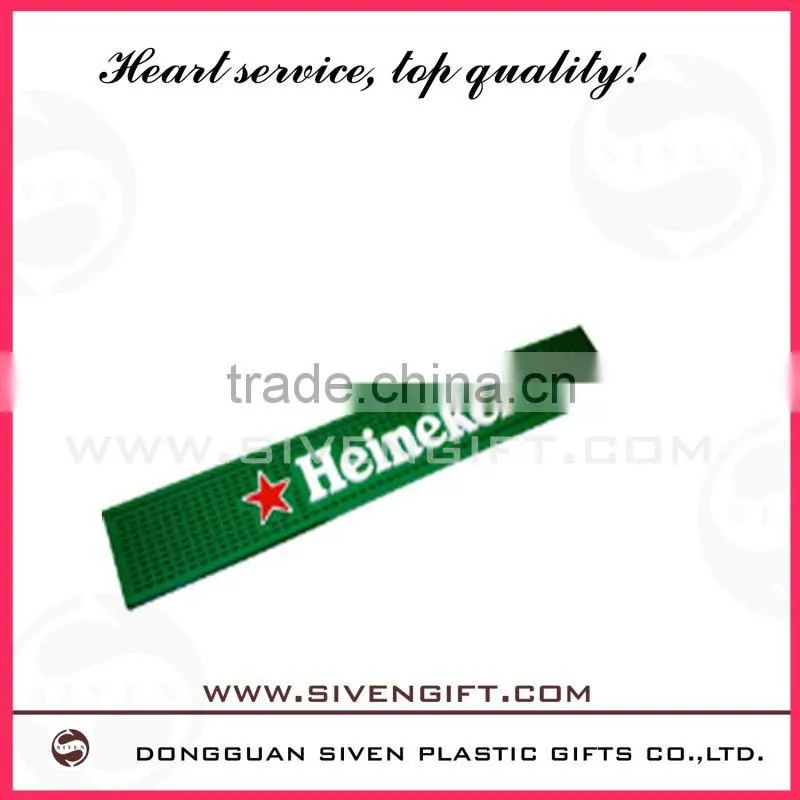 Customied cocacola bran name soft pvc bar mats with high quality