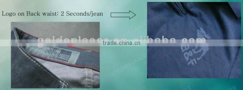 High Speed Laser Engraving Machine for Jeans
