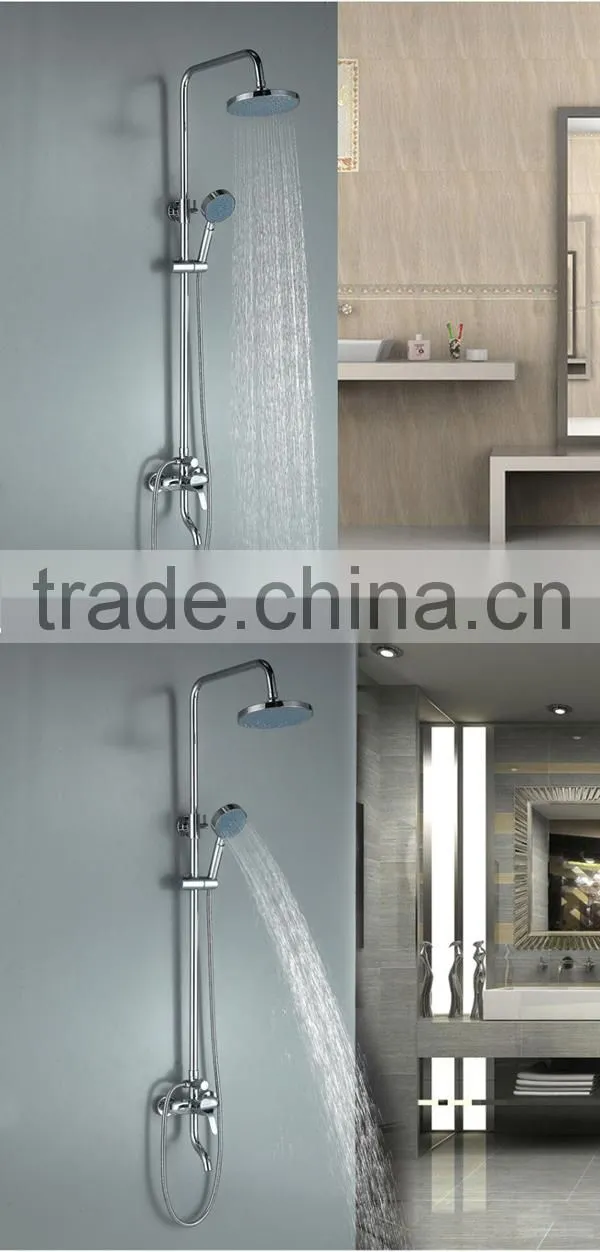 nickel chrome shower set, new design brass material alibaba shower set