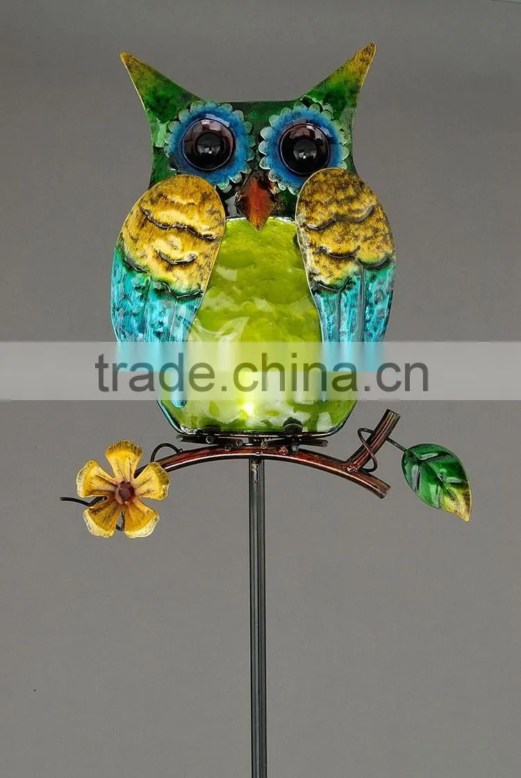 led lighting owl stake light, colorful china led lighting, Garden Decoration china led lighting