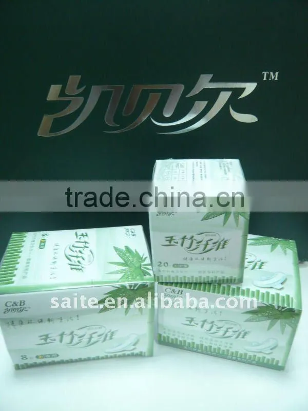 Biodegradable Bamboo and Corn Fiber Sanitary Napkins