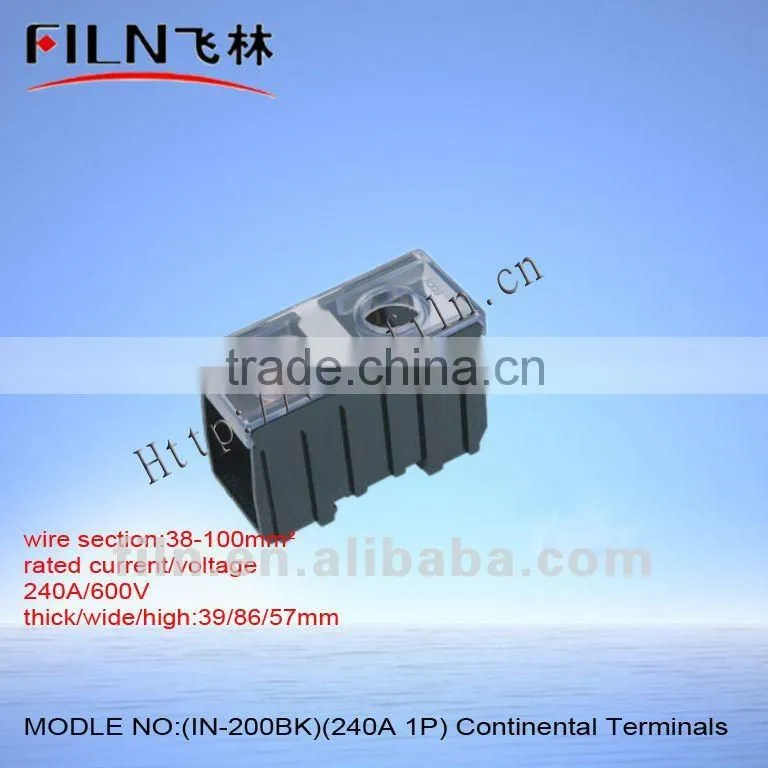 IN-30BK 50A 3P small continental terminal block