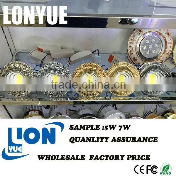 factory direct COB Design flower shade led ceiling light 5W 7W