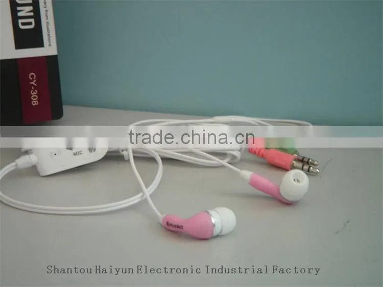 Stereo computer earphone