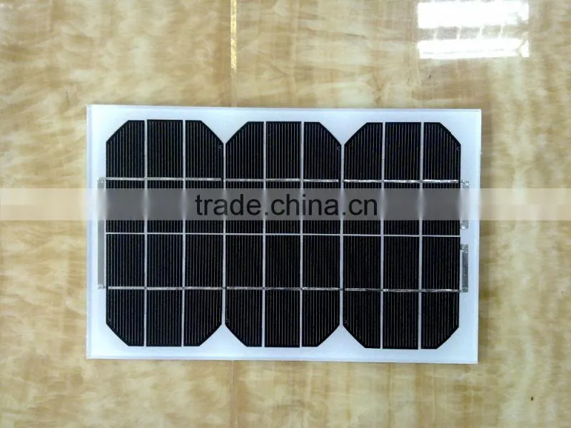 Glass laminated solar panel 5w