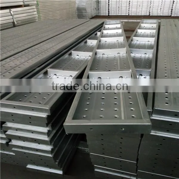 scaffolding system 50*250mm galvanized steel walking plank for building construction