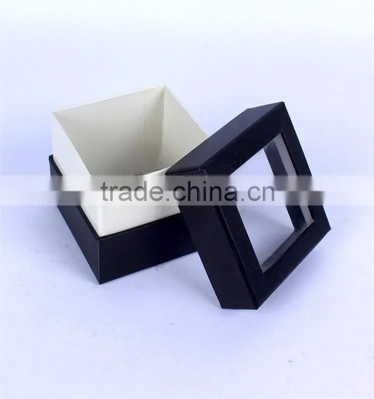 wholesale black paper packaging box mockup
