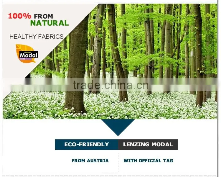 100% Lenzing Modal Spandex Single Jersey Knitted Fabric