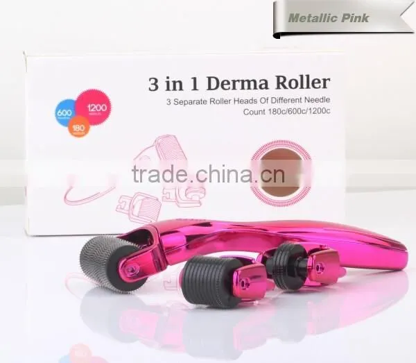 Arm hair loss therapy home micro needling dermaroller 3 in 1
