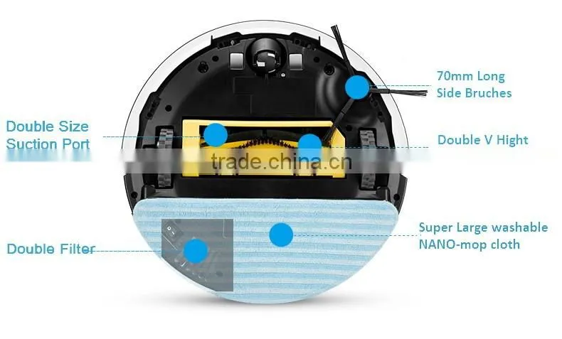 Intelligent Robotic Vacuum Cleaner Robotic margic Floor washing Cleaner mop cleaner