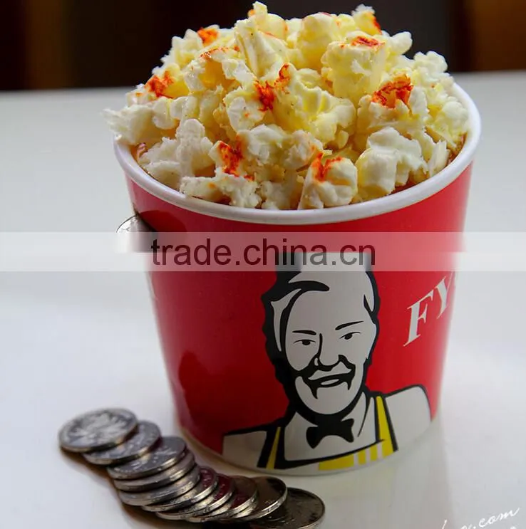 Artificial Fake Food Model-KFC With Popcorn Coinbox Display-Yiwu Sanqi Crafts Factory