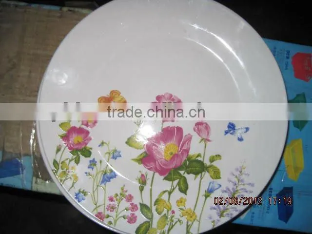 ceramic pizza dinner plate,christmas ceramic dinner plates,western ceramic plate