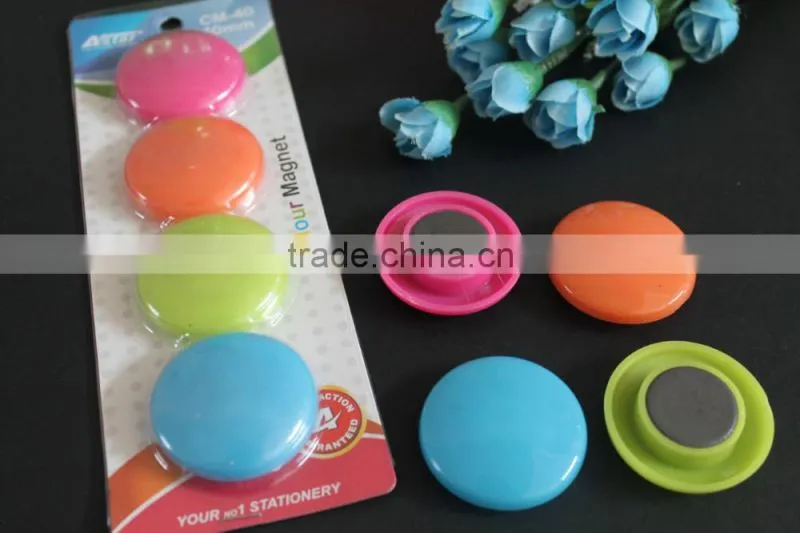 Round shape 30mm color magnet button for office, whiteboard, frige, freezer, school. Wholesale magnet button cheap sale!