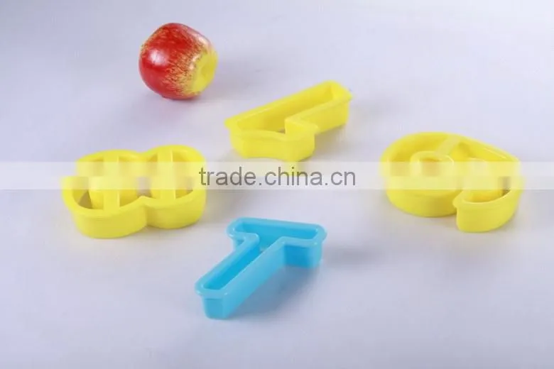 number plastic cookie cutters transparent sugar paste mold