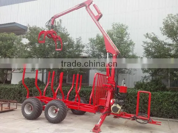 Diesel engine powered 5t Timber Trailer with Crane
