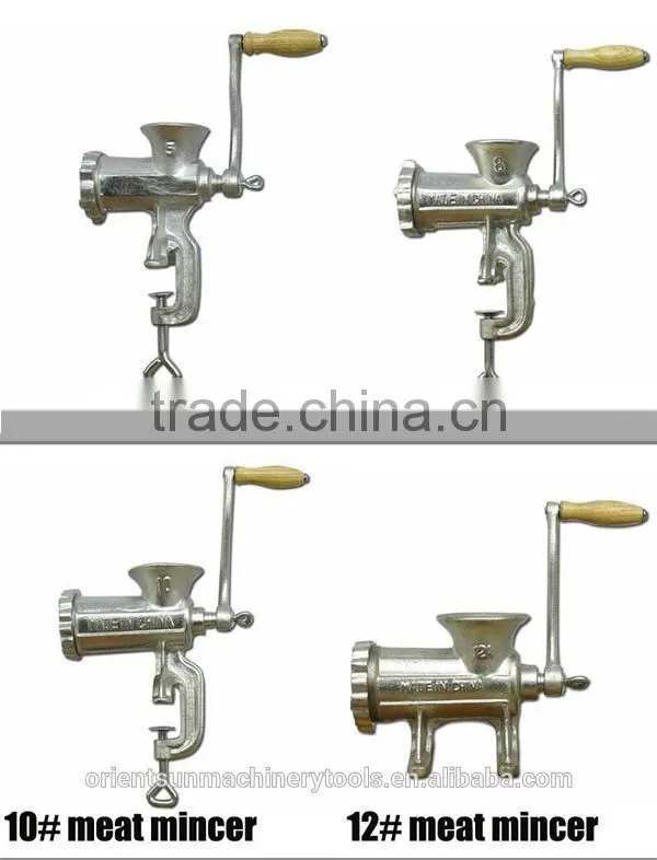 5# 8# 10# #12 22# 32# Cast iron electroplate tinned hand operate meat mincer manual meat grinder
